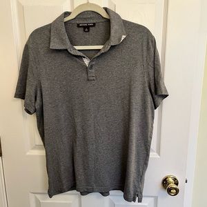 Gray polo shirt